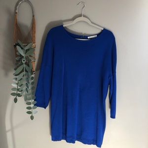 3/4 sleeve maternity sweater tunic